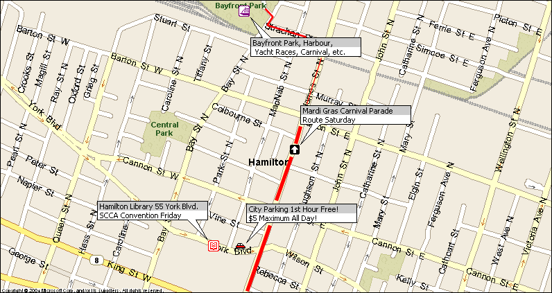 Map of All Above Events Map of All Above Events